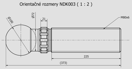 Guľová skrutka; NDK003;